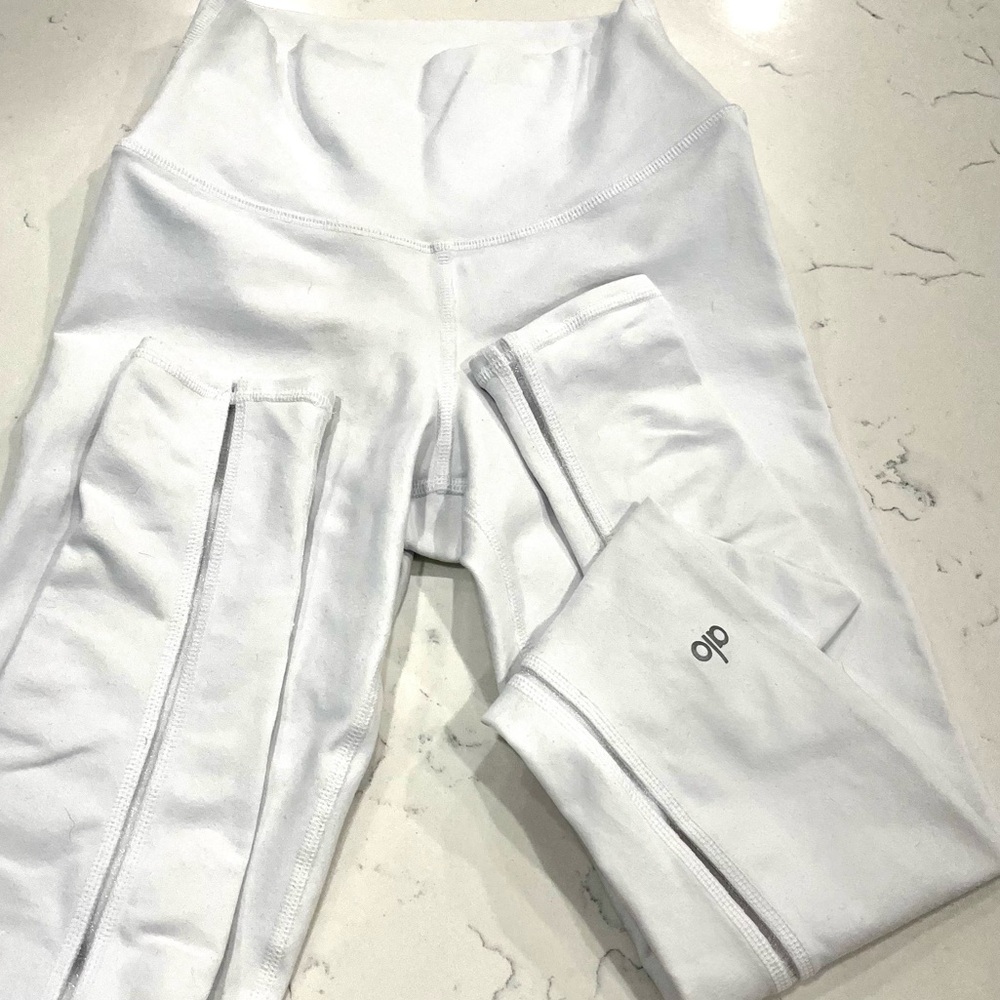 Alo white leggings size xxs full length